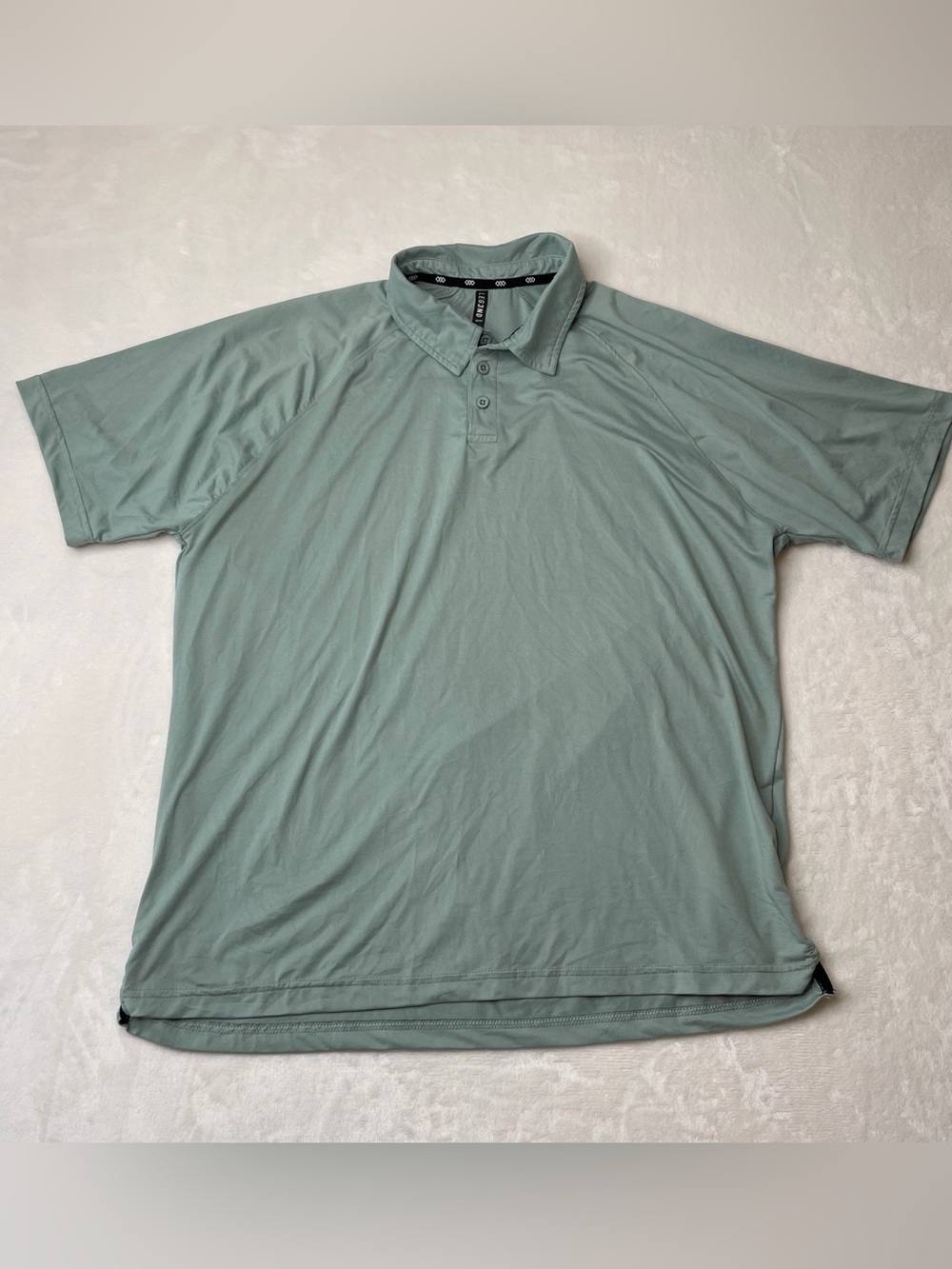 Leg3nd Polo Mens Sz XL Inspire Green Solid Short Sleeve Performance Golf Stretch